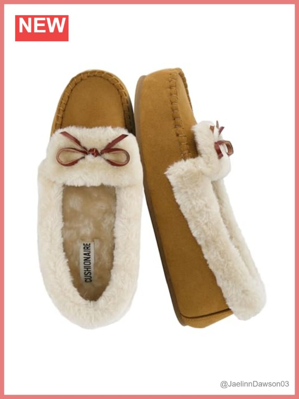 Cozy Faux Fur Lined Mocc with Memory Foam - Wide Widths Available